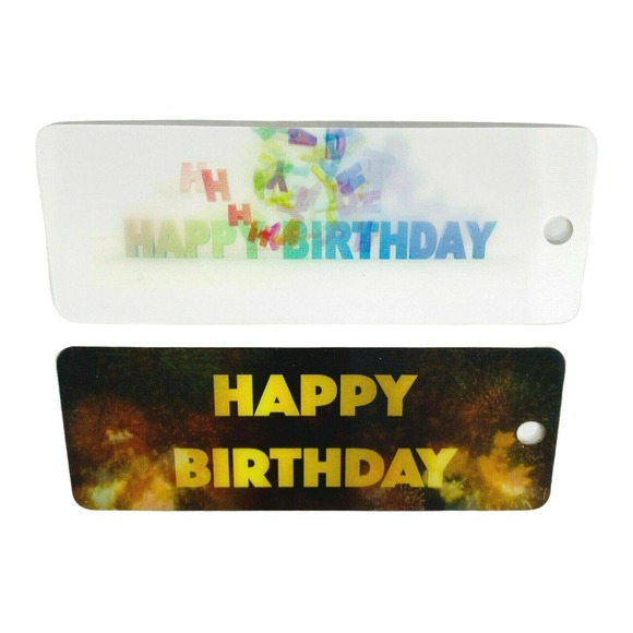 2 Bookmarks‎ 3D Happy Birthday Bookmarks Lenticular - Picture 3 of 6